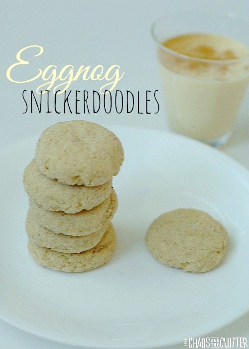 Eggnog Snickerdoodles are a twist on the classic cookie that are perfect for the holidays.