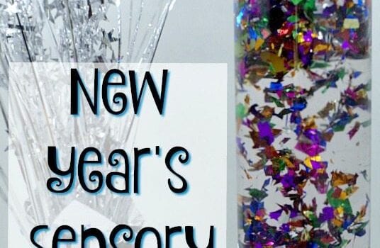 This New Year's sensory bottle is especially for the kids but can also add to the decor of any New Year's celebrations.