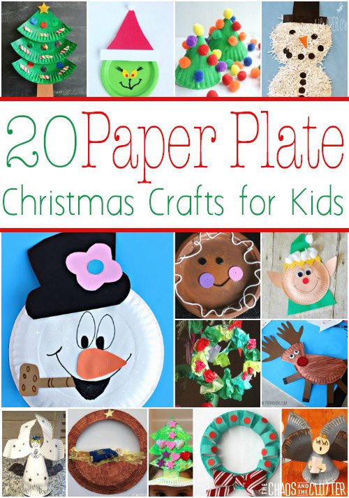 Paper Plate Christmas Crafts for kids