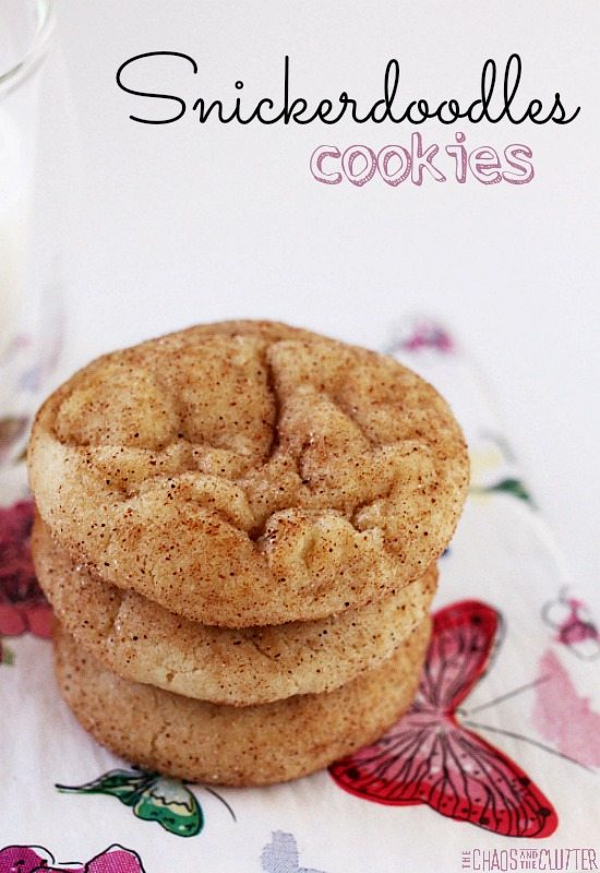 This recipe for Snickerdoodles cookies is about as simple as they come.