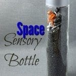 This Space themed discovery bottle is naturally weighted which provides more sensory input.