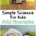 This is a great hands-on science experiment to explain how fold mountains are formed.