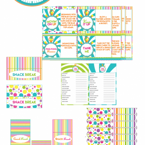 Minute to Win It Printable Party Pack