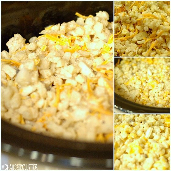 Slow Cooker Hash Brown Casserole collage