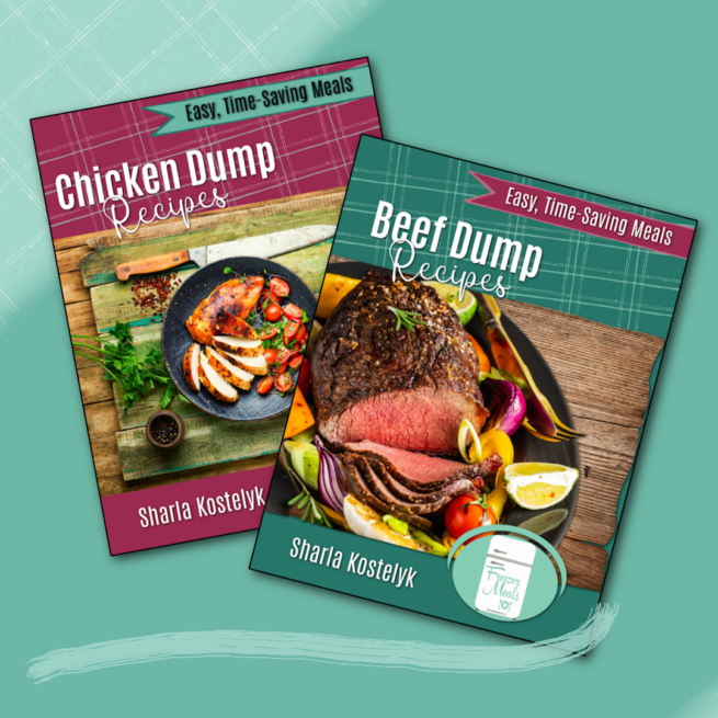 two cookbook covers overlapping