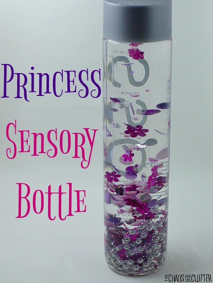 Little girls will love this pretty princess sensory bottle.