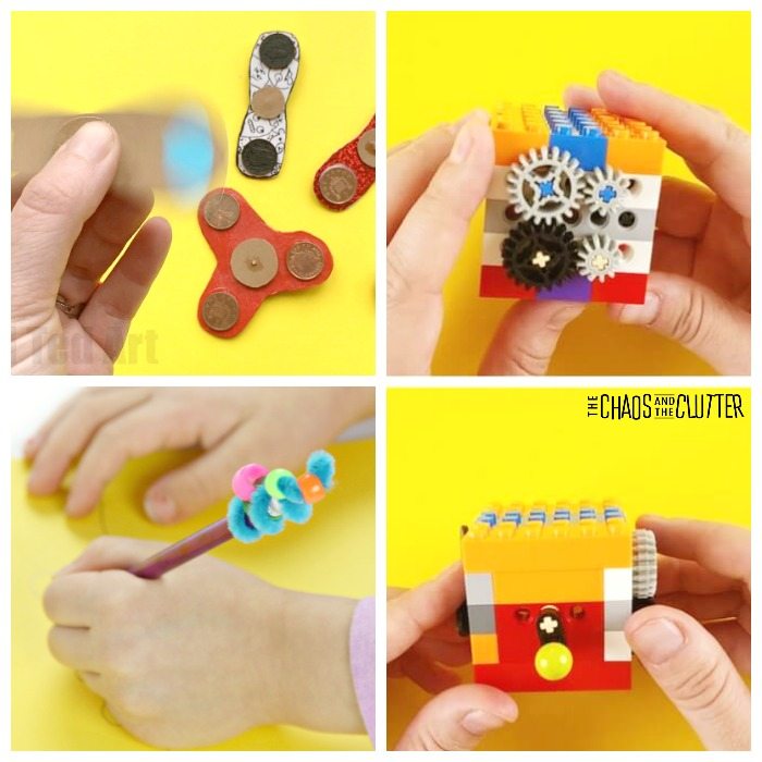While fidget spinners and fidget cubes are the obvious fidget choice of the moment, there are many fidgets that you can make yourself at home.