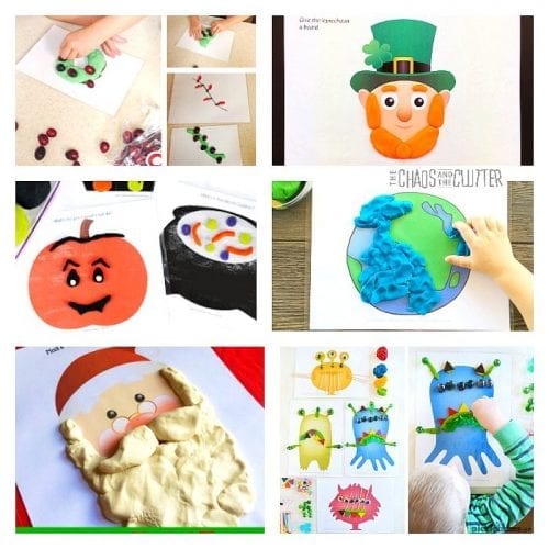 Printable Playdough Mats