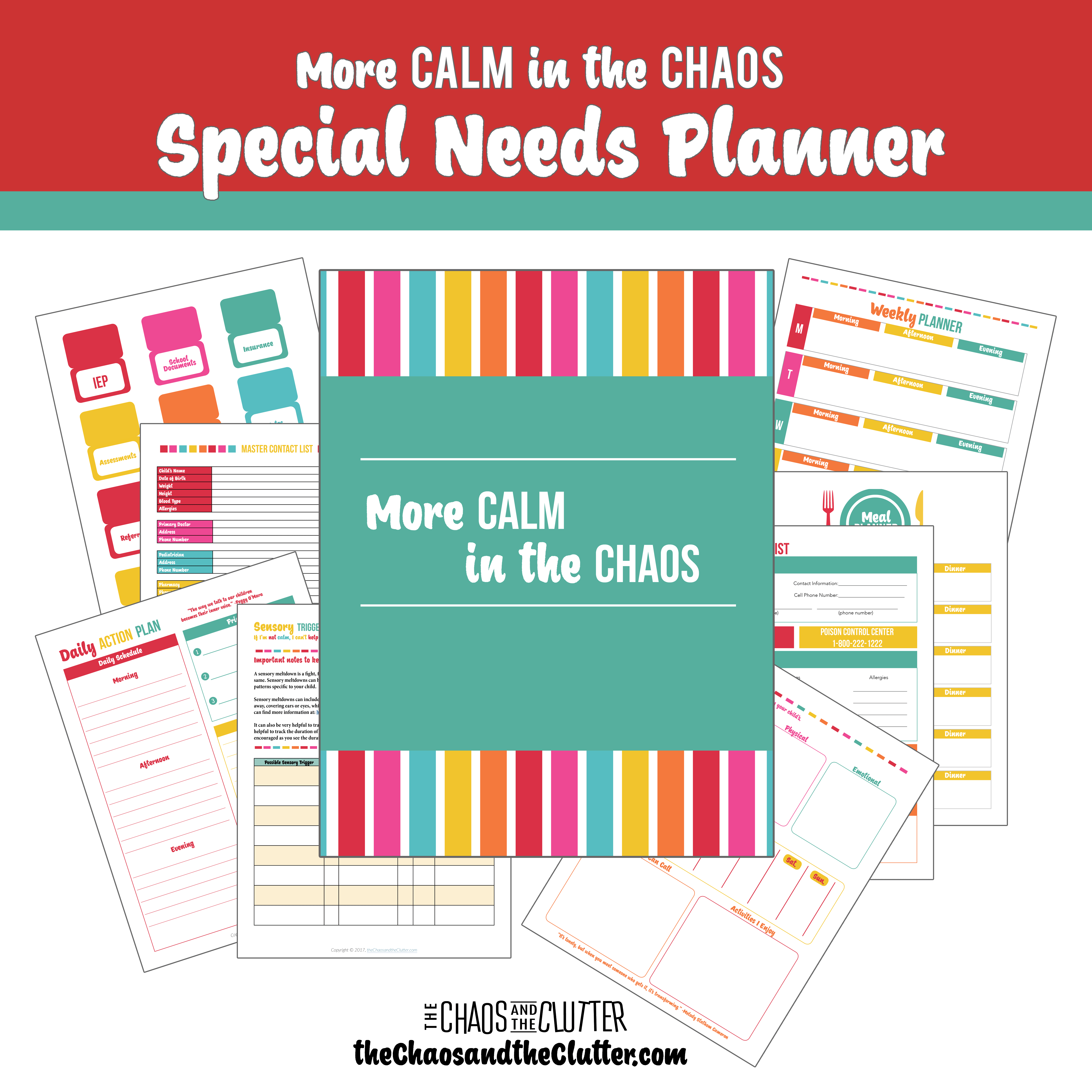 More Calm in the Chaos Printable Planner