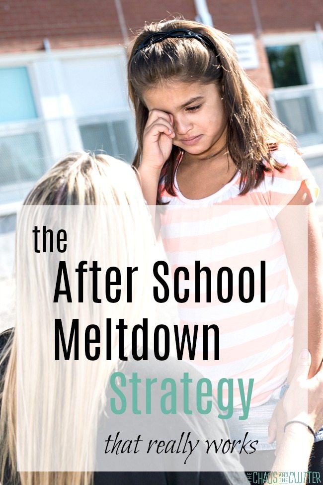 An After School Meltdown Strategy that really works #parenting #parentingtips #parentingspecialneeds