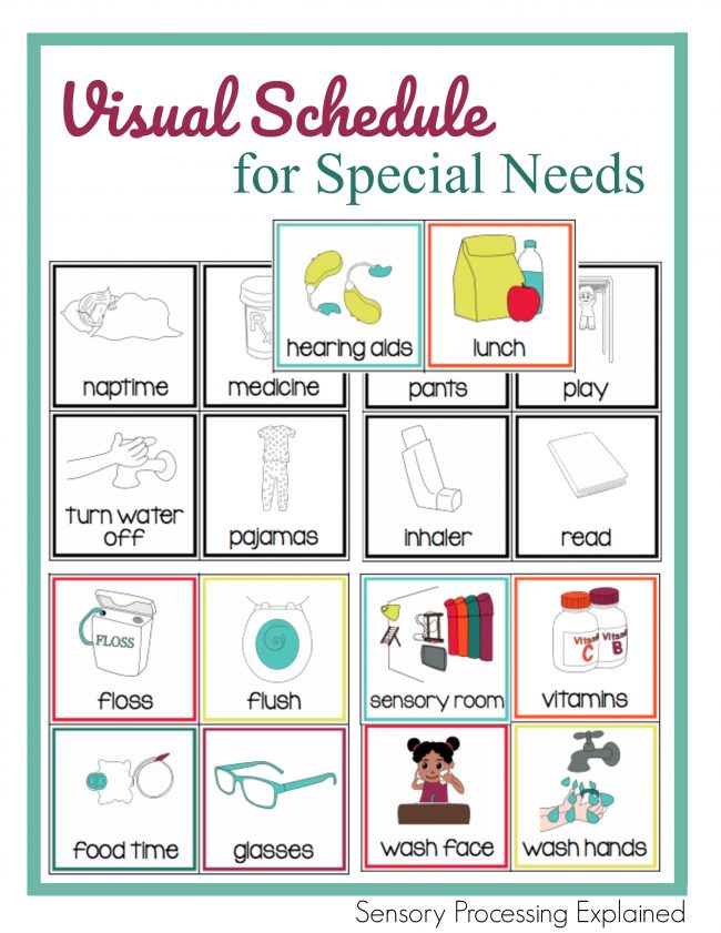 Daily Schedule & 80 Symbols Visual Support for Autism/ADHD/Visual Learners/SEN 