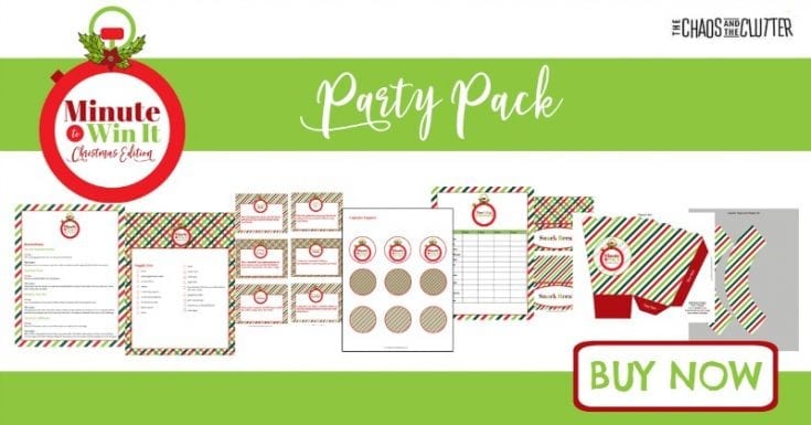 Minute to Win It Printable Party Kit - The Chaos and the Clutter