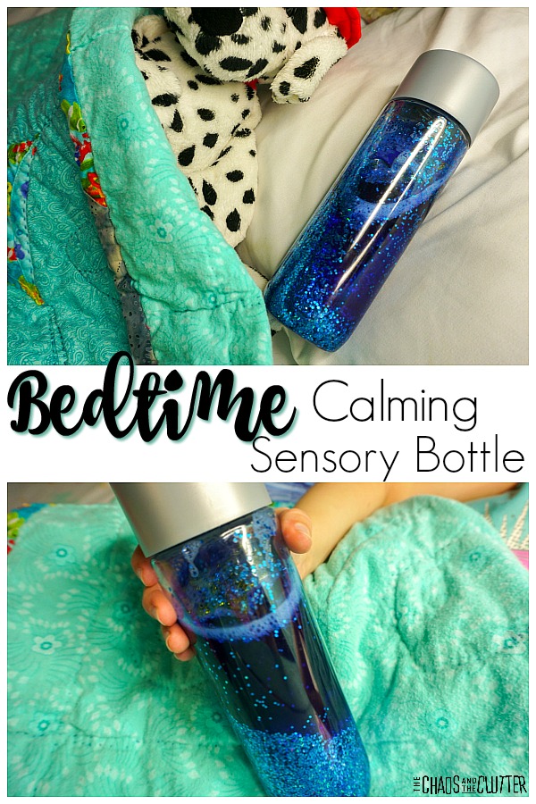 Bedtime Calming Sensory Bottle for Kids #calming #calmdown #sensoryplay #sensorybottle #sensory