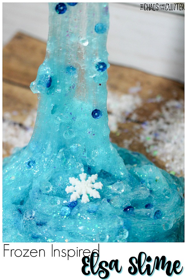 Frozen Inspired Elsa Slime #slime #slimerecipes #sensoryplay #frozen