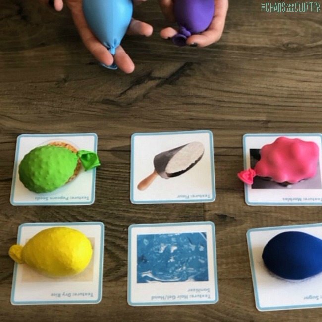 Tactile Sensory Play with Texture Balloons