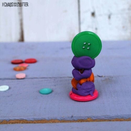 Button Stacking Button Stacking Fine Motor and Sensory Activities