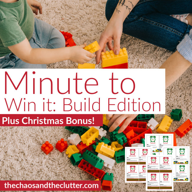 mother and daughter's hands play with building blocks