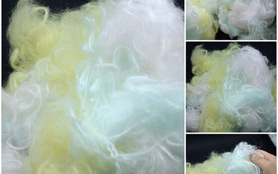 fluffy yarn in pastel colours